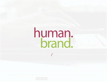 Tablet Screenshot of humanbrand.com